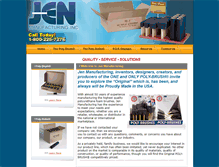 Tablet Screenshot of jenmfg.com